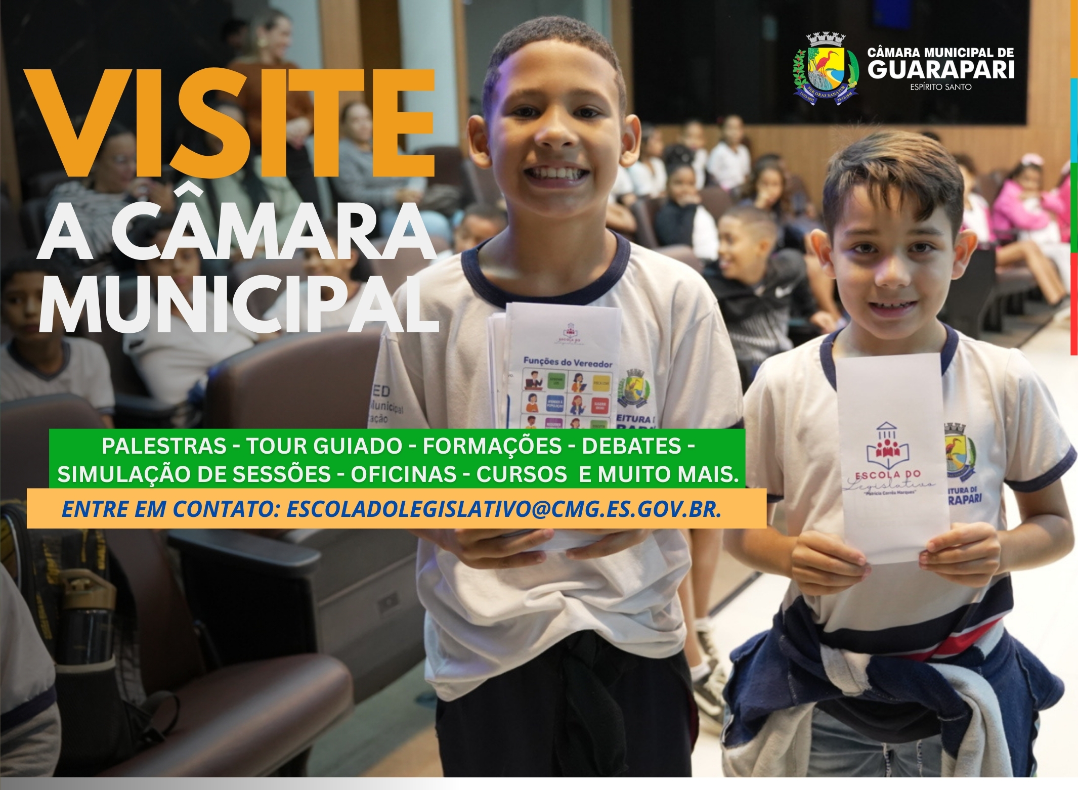Escola do Legislativo - Venha conhecer a Câmara Municipal.