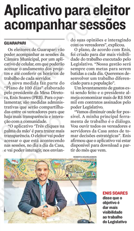 Aplicativo para eleitor acompanhar sessões