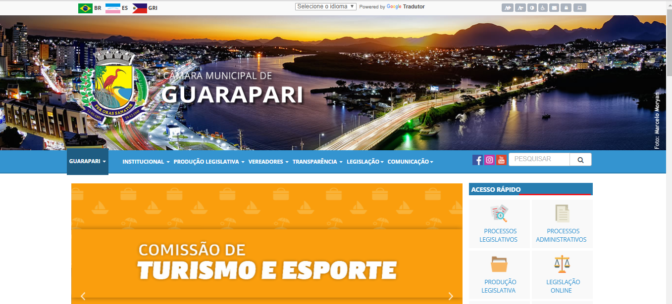 Com novo site, Câmara de Guarapari quer dar mais transparência aos trabalhos do Legislativo