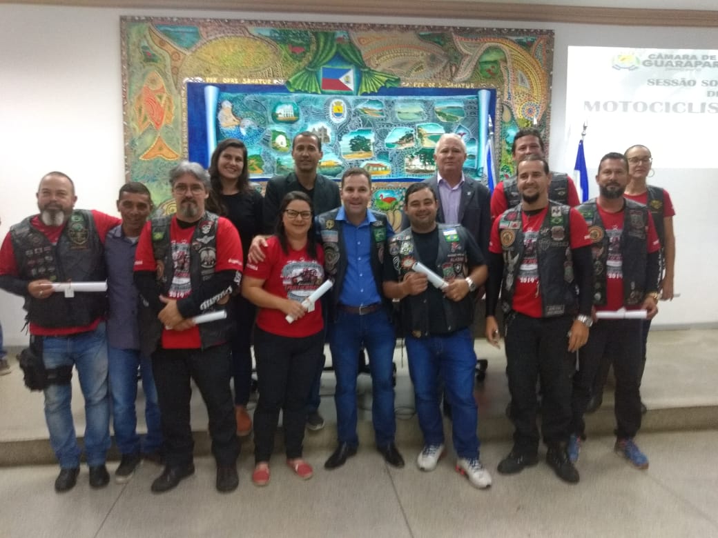 Câmara realiza homenagem aos motociclistas de Guarapari